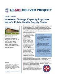 Increased Storage Capacity Improves Nepal's Public Health Supply ...