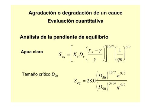 EvaluaciÃ³n de la estabilidad de un cauce - Universidad del Cauca