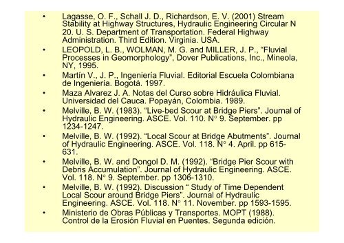 EvaluaciÃ³n de la estabilidad de un cauce - Universidad del Cauca