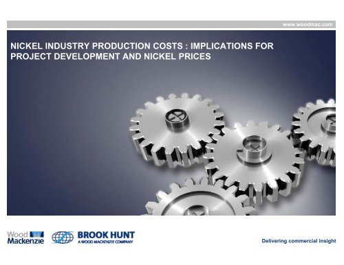 nickel industry production costs : implications for project