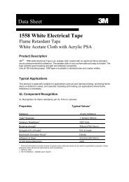 1558 White Electrical Tape Data Sheet
