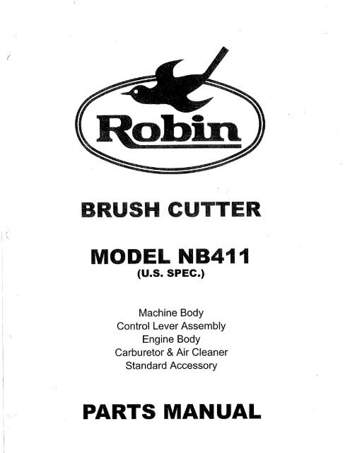 Robin NB411 Parts Manual.pdf - Robin Outdoor Power Equipment