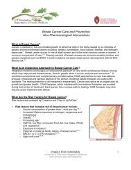 Breast Cancer Care and Prevention - UW Family Medicine ...