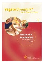 Wissenwertes zu den Seminaren - Vegetodynamik nach Margot Esser