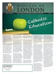 Fall: Catholic Education - Diocese of London