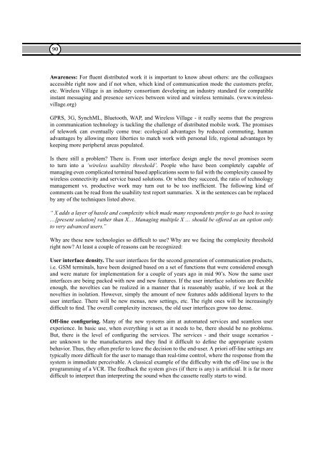 Proceedings of 8th European Assembly on telework (Telework2001)