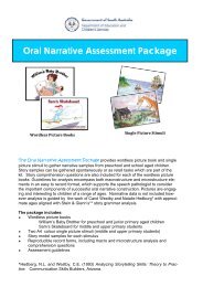 Oral narrative assessment package order form - SERU