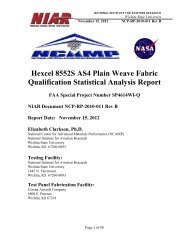 Hexcel 8552 AS4 Plain Weave Statistical Analysis Report - National ...