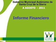 Informe Financiero - Santa Cruz de la Sierra