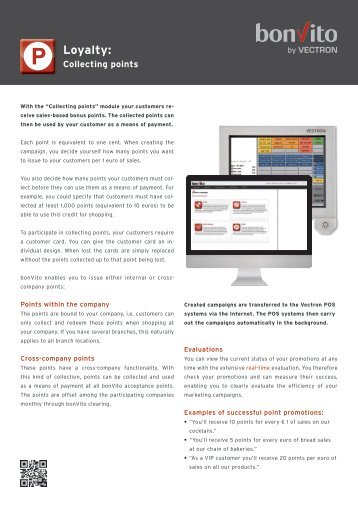 Loyalty: Collecting points - Vectron Systems AG