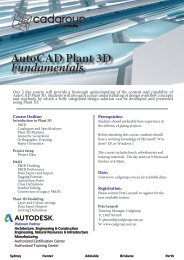 Autocad Plant 3D Fundamentals.pdf - Cadgroup