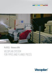 VECOPLAN SYSTEM FOR PIPES AND FLANGE PIECES
