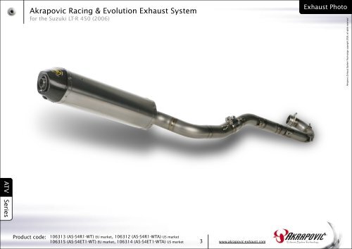 Suzuki LT-R 450 (2006) Racing & Evolution Exhaust ... - Holtugmc.dk