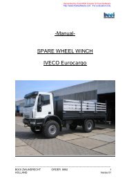 SPARE WHEEL WINCH IVECO Eurocargo - PK Trucks Holland