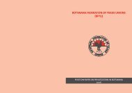 botswana federation of trade unions (bftu) - Fes-botswana.org