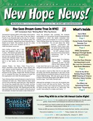 to view our most recent newsletter - New Hope for Kids