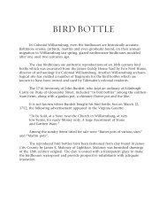 BIRD BOTTLE - Williamsburg Marketplace