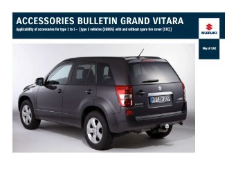 ACCESSORIES BULLETIN GRAND VITARA - Suzuki