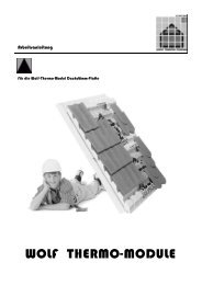 Arbeitsanleitung Dach - Wolf Thermo Module GmbH
