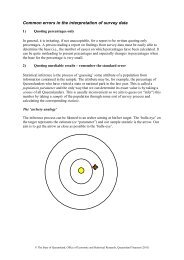 Common errors in the interpretation of survey data - Office of ...