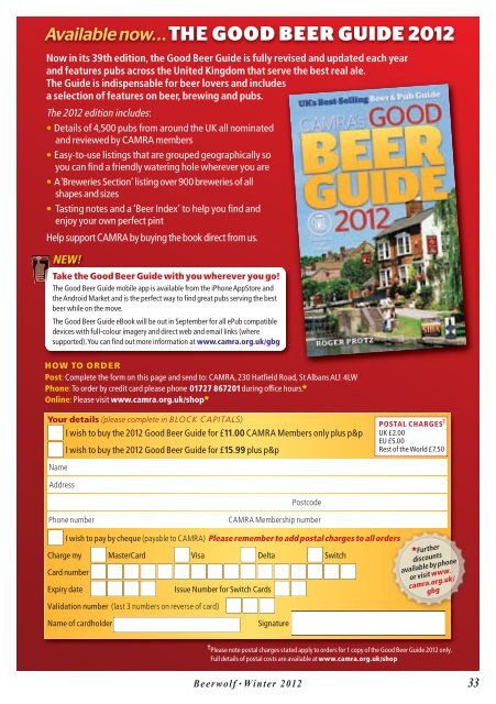 BEERWOLF - Wolverhampton Campaign for Real Ale