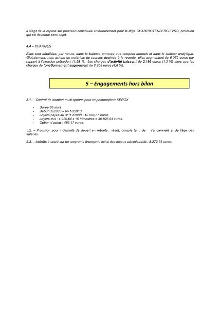 Compte rendu de l'AssemblÃ©e GÃ©nÃ©rale 2009 le 20 fÃ©vrier ... - FVRC