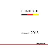 Heimtextil Katalog 2013 - Impuls Apparatebau Jaeger & Sohn GmbH