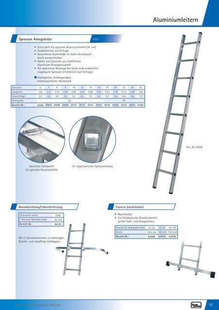 Aluminiumleitern - Iller-Leiter