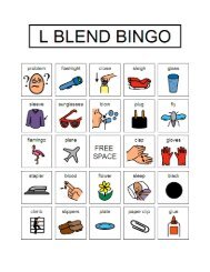 L Blend Bingo - Speaking of Speech