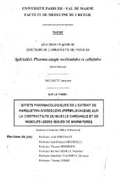 SpÃ©cialitÃ©: Pharmacologie molÃ©culaire et cellulaire