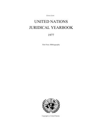 Bibliography - United Nations Treaty Collection - Naciones Unidas