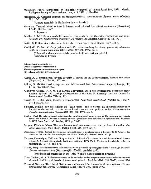 Bibliography - United Nations Treaty Collection - Naciones Unidas