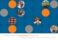 CHANCELLOR'S LEADERSHIP PROJECTS - Syracuse University