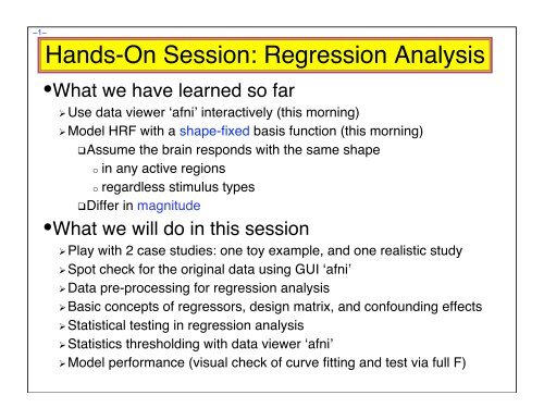 Hands-On Session: Regression Analysis