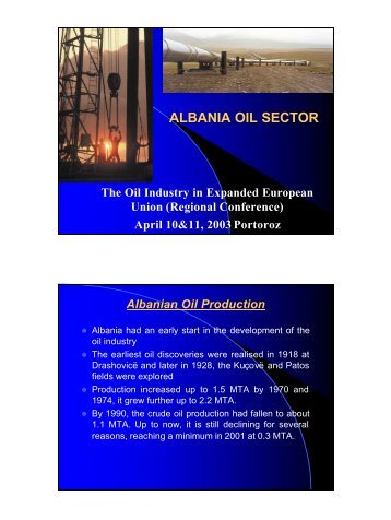 ALBANIA OIL SECTOR.ppt [Read-Only] - World Petroleum Council
