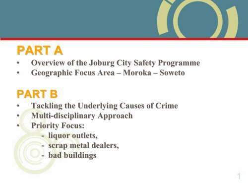 Joburg City Safety Programme - NDP