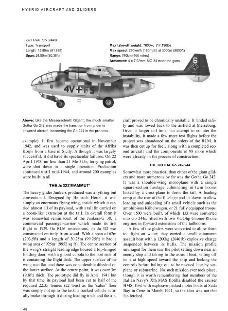 Submarines and their Weapons - Aircraft of World War II