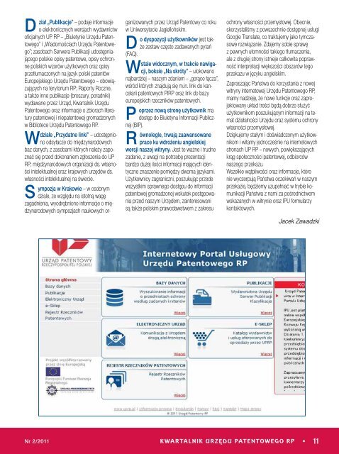 Nr 2/2011 - Regionalny OÅrodek Informacji Patentowej BG AGH