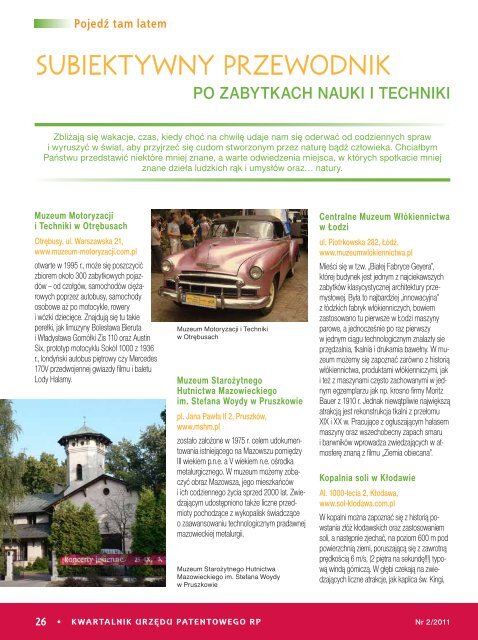 Nr 2/2011 - Regionalny OÅrodek Informacji Patentowej BG AGH