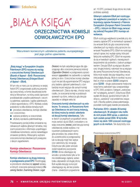 Nr 2/2011 - Regionalny OÅrodek Informacji Patentowej BG AGH