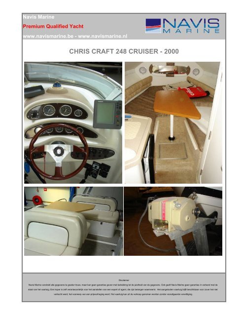 nl - premium qualified 2000 - chris craft 248 cruiser - Navis Marine NV