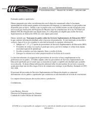 Cover Letter Spanish