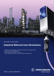 Industrial Ethernet from Hirschmann. - AlHof