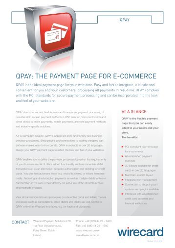 QPAY: THE PAYMENT PAGE FOR E-COMMERCE