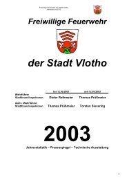 der Stadt Vlotho - Feuerwehr Vlotho