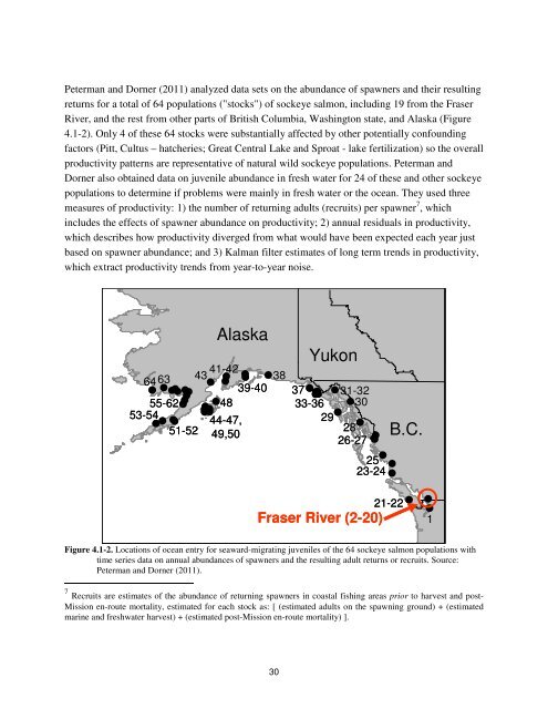 Fraser River sockeye salmon: data synthesis and cumulative impacts
