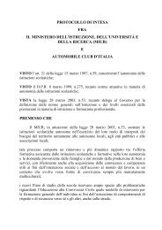 Protocolli d'intesa - Torna a Istruzione.it - Miur