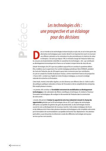 Technologies clés 2015 - La Documentation française