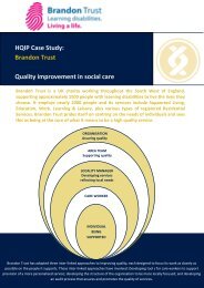 HQIP Case Study: Brandon Trust Quality improvement in social care