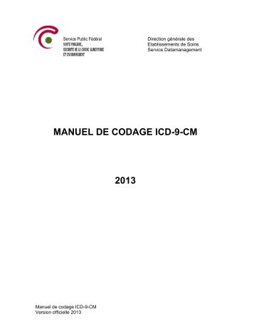 MANUEL DE CODAGE ICD-9-CM 2013